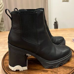 Sorel Brex waterproof platform block heel